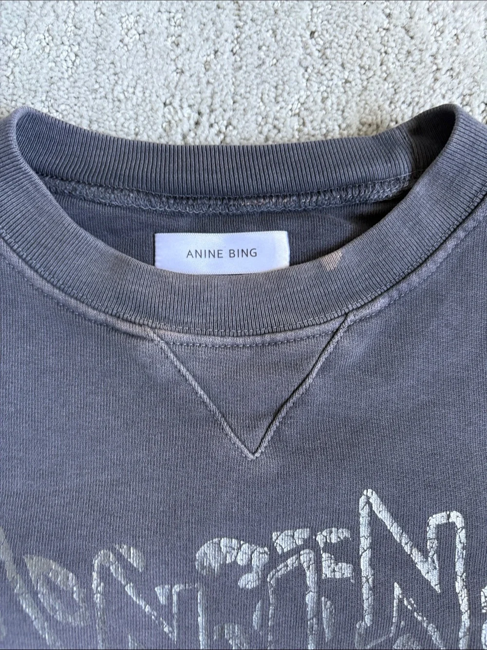 Anine Bing Vintage Swestshirt - Picture 2 of 7